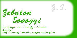 zebulon somogyi business card